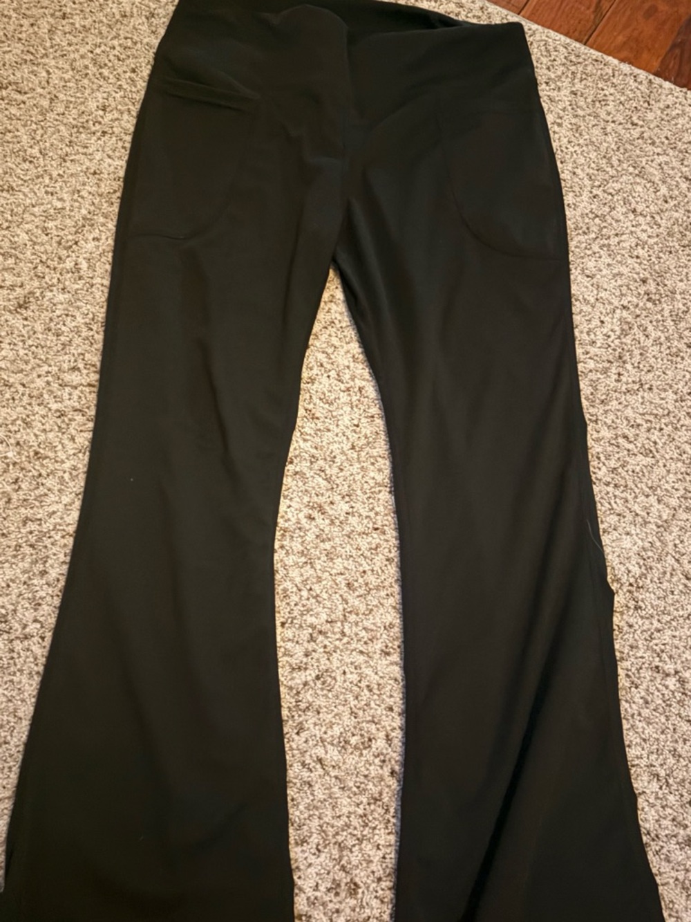 Black Flared Yoga Pants